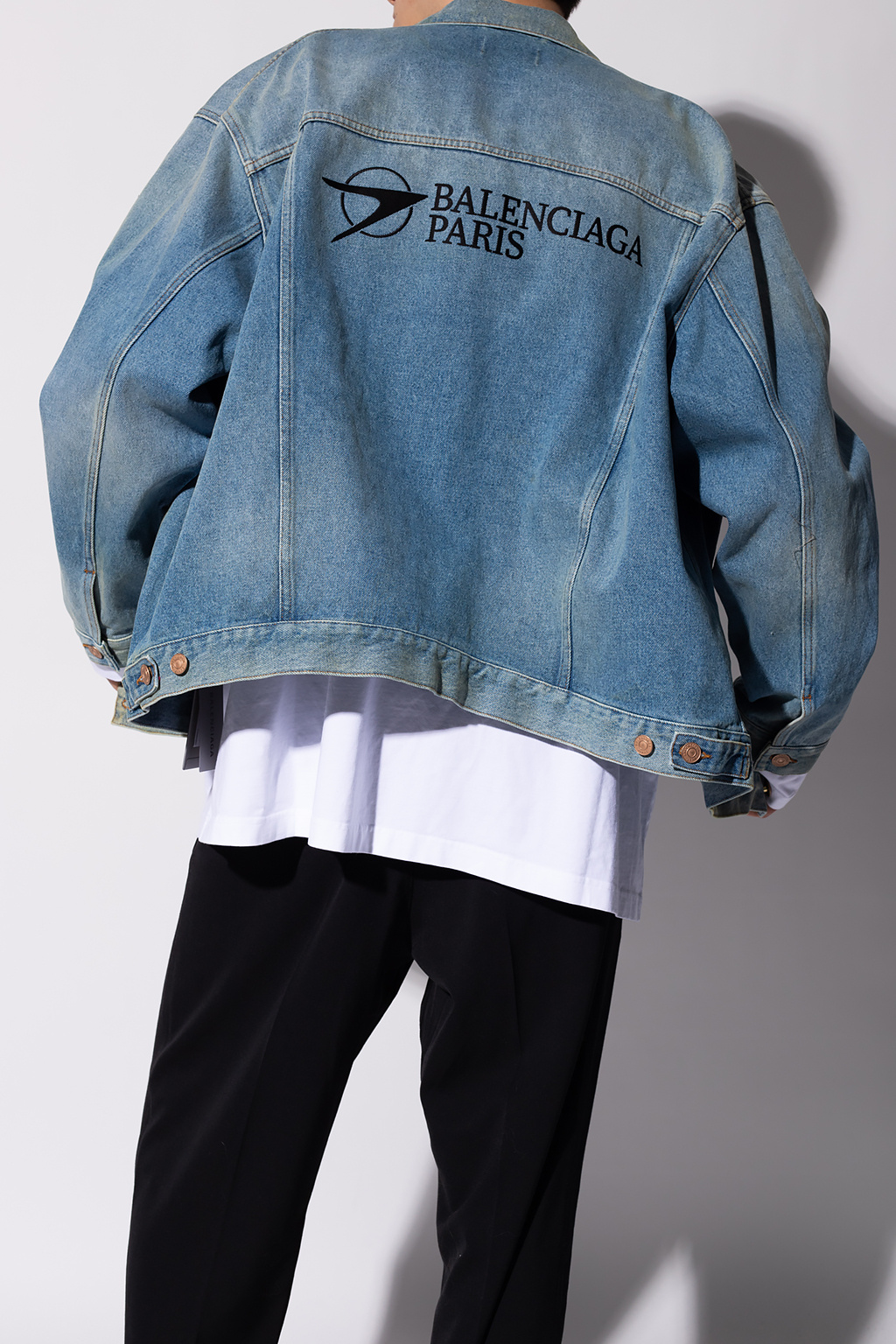 Balenciaga Distressed denim jacket